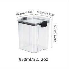 Clear Airtight Food Storage Containers with Lids for Fresh Keeping