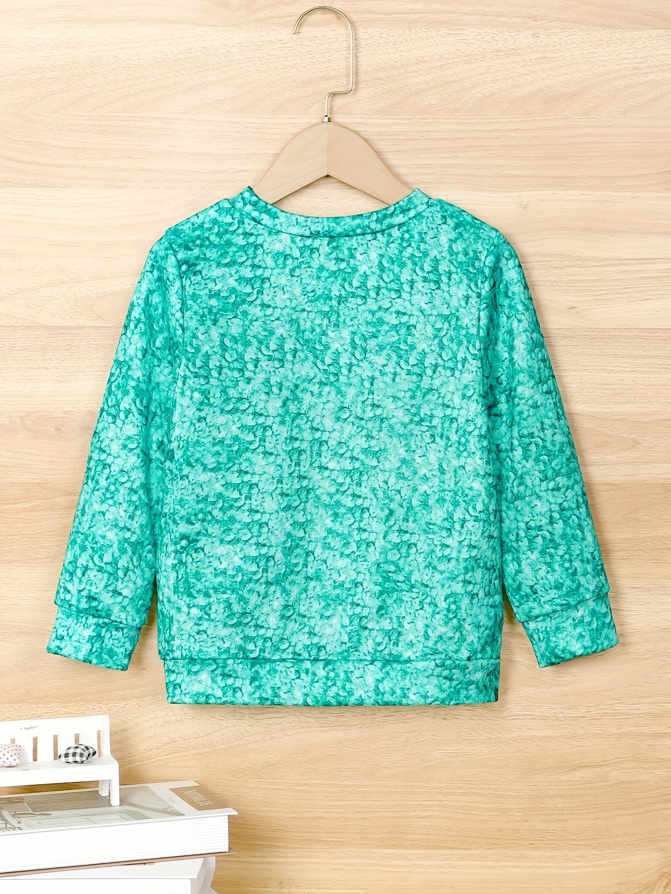 Kitten Tie Dye Sweatshirt for Girls Long Sleeve Top