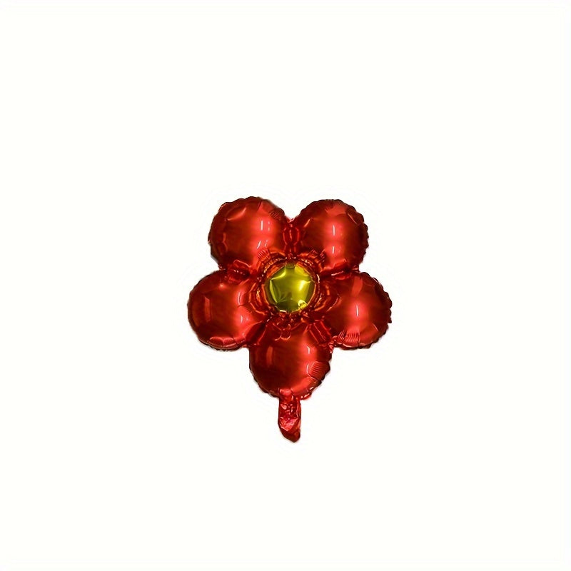 5pcs Flower Balloons for Outdoor Birthday Photo Decoration