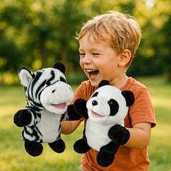 Jungle Animal Puppet Set for Storytelling, Role Playing