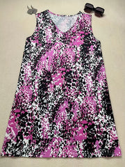  Leopard Print V Neck Tank Dress