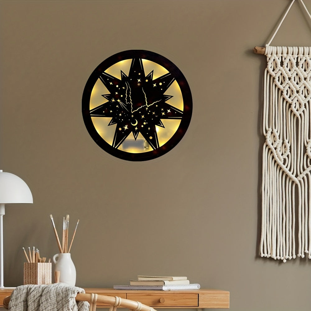 Halloween Christmas Scene Lights Sound Control Clock