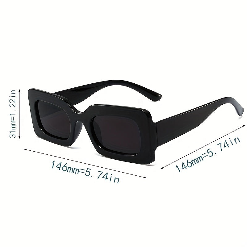 Y2K Rectangle Sunglasses for Women Men UV400