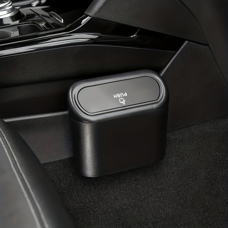1pc Car Trash Can Car Storage Bin Multifunctional Garbage Bin