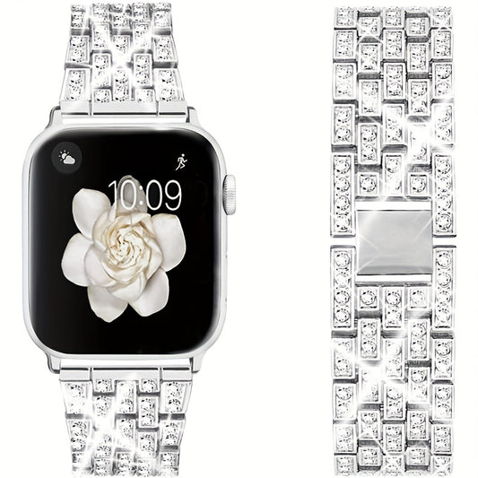 Metal Rhinestone Wristband Strap For IWatch