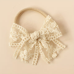 6pcs Baby Headbands Lace Bowknot Hairbands Hair Accessories For Baby Girls