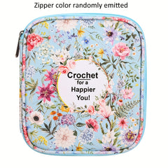 Crochet Storage Bag Knitting Needle Box Zippered Storage Bag