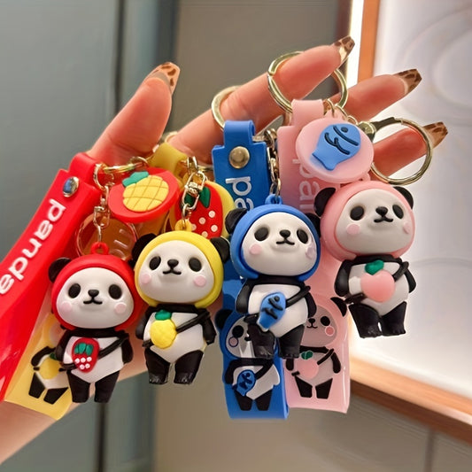 Cartoon Panda Keychain Pendant for Bag Decoration