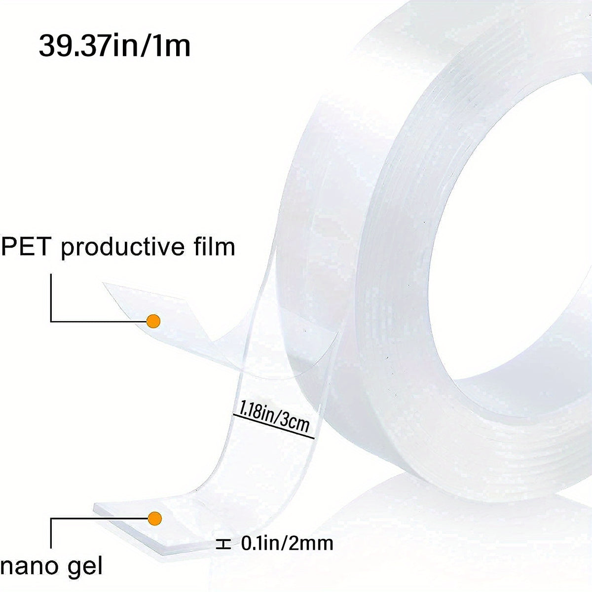 Heavy Duty Double Sided Mounting Tape - Multipurpose Adhesive Foam Tape