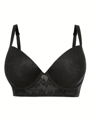  Geometric Pattern T-shirt Bra