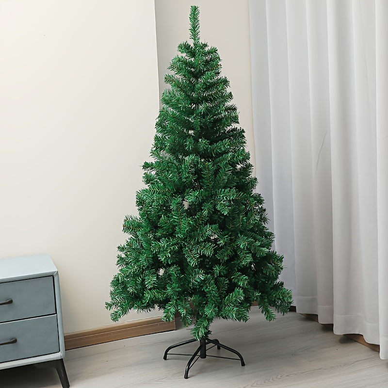 6ft Artificial Christmas Tree w/ Metal Hinge & Folding Base - Easy Assembly
