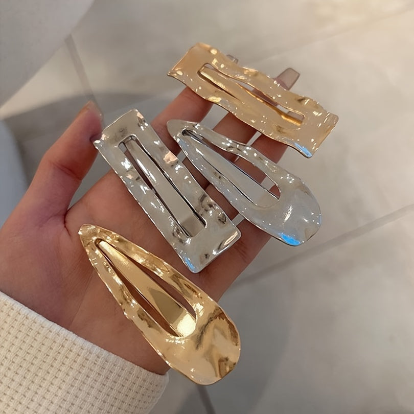 Golden Non Slip Metal Hair Pin Sectioning Clip Hair Barrettes