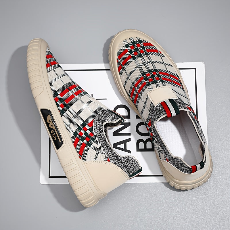 Men's Knit Slip On Casual Shoes Breathable Lightweight
