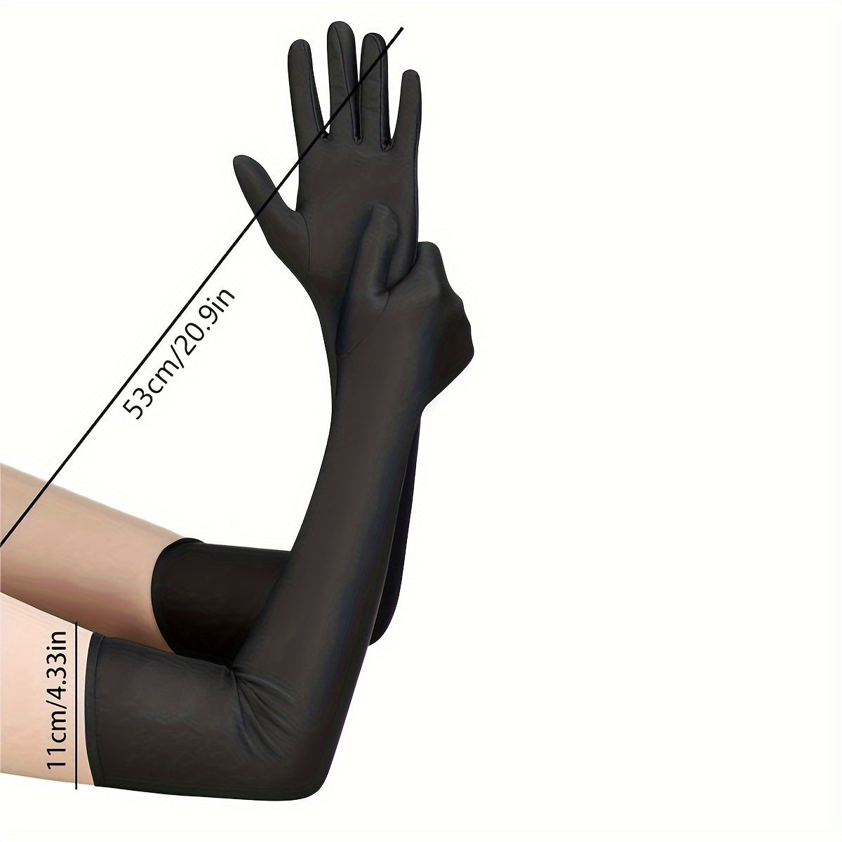 Stretchy Long Gloves for Women Elbow Length Costume