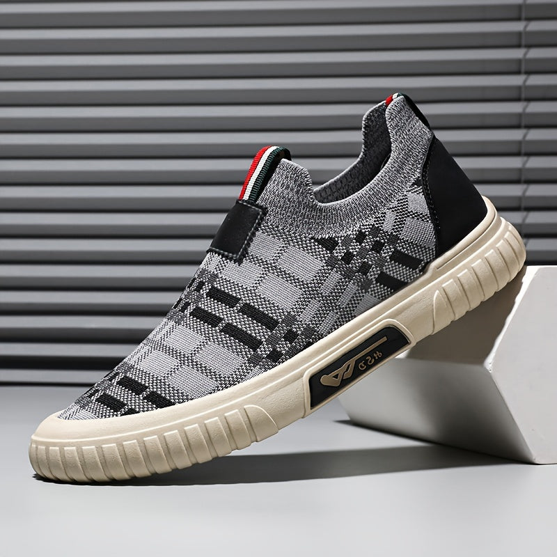 Men's Knit Slip On Casual Shoes Breathable Lightweight