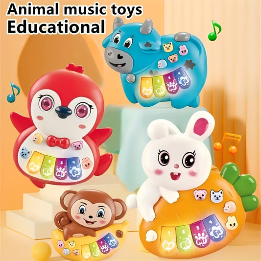 Interactive Finger Piano with Lights Cartoon Animal