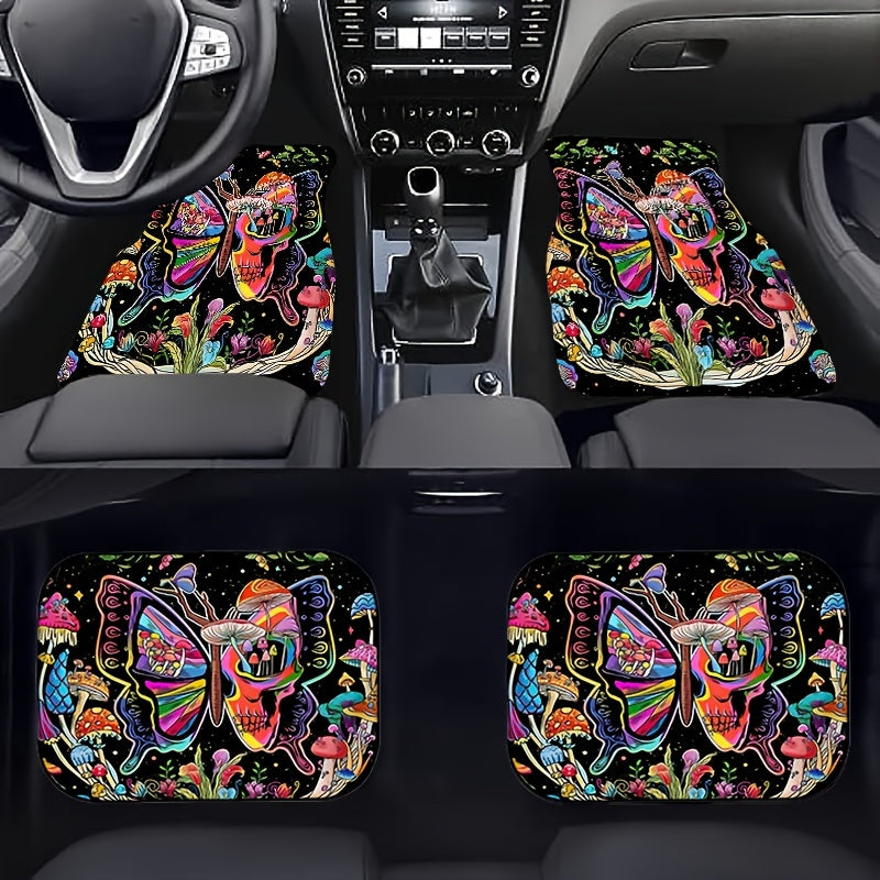 4pcs Car Floor Mats Non-slip Water absorbent Stain resistant Mats