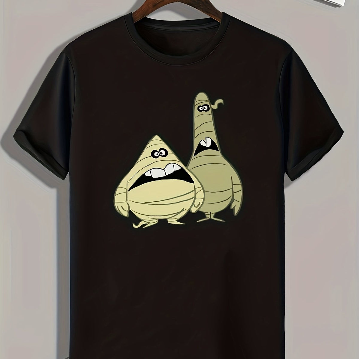 Funny Cartoon Mummy Print Men's Sports T-shirt