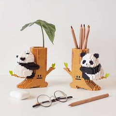 Big Panda Building Blocks Educational Assembled Toys Pen Holder DIY