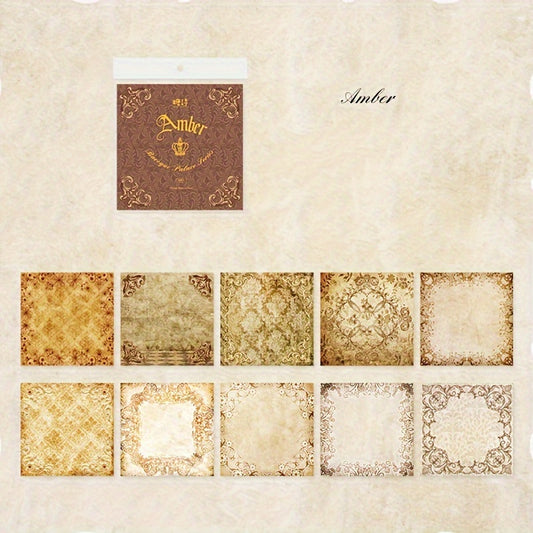 30pcs Paper Baroque Classic Shading Collage Material Handcraft DIY Decor