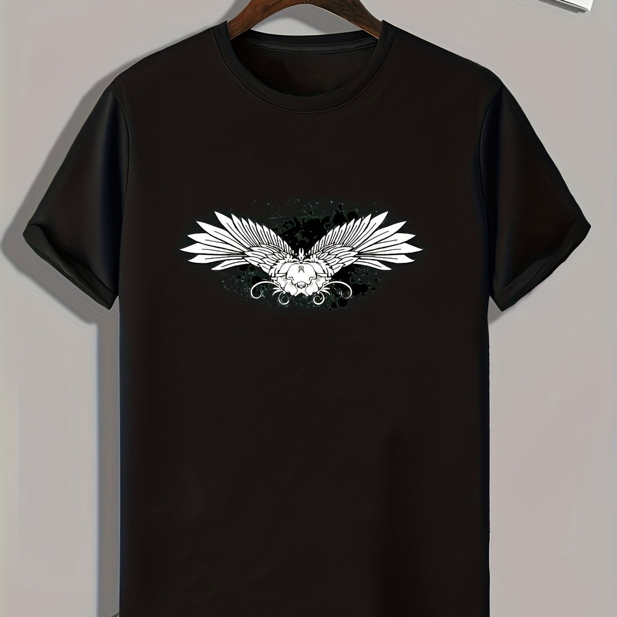 Wings Print Men's Graphic T shirt for Summer