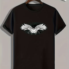 Wings Print Men's Graphic T shirt for Summer