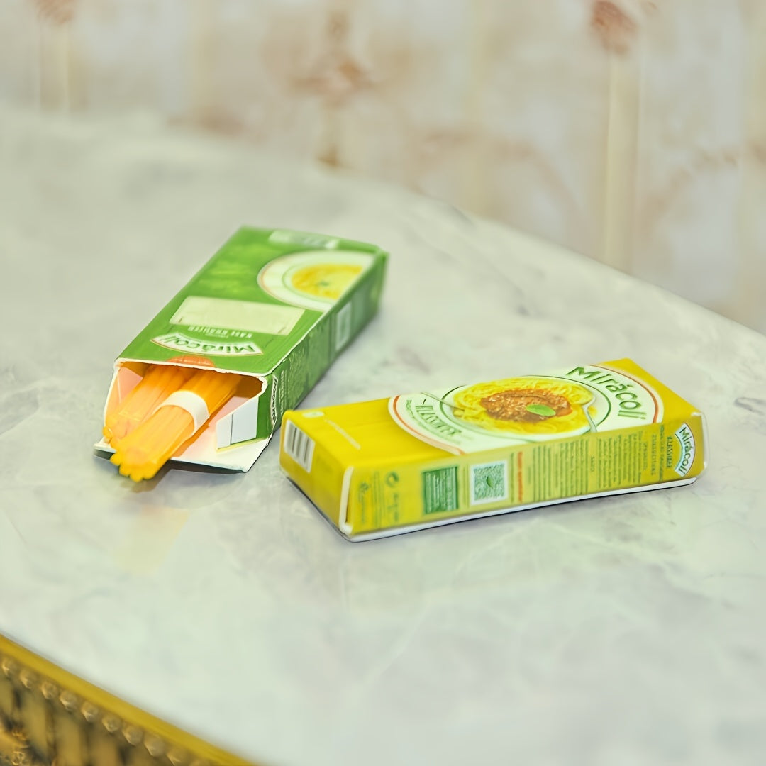 2pcs Mini Pasta Dinner Set Dollhouse Kitchen Dining Room Decor