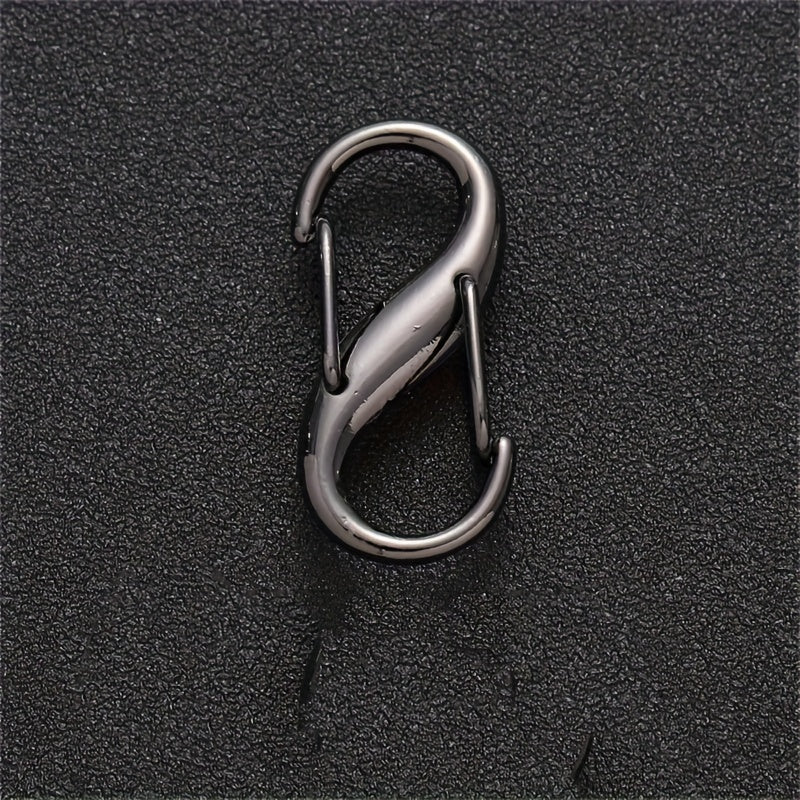10pcs S Type Spring Fastener Key Chain Mini Buckle Keychain