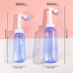 Nasal Wash Bottle 300-500ml Manual Valve for Sinus Relief Men and Women