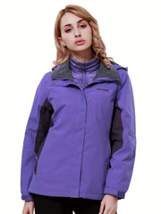 3-in-1 Winter Thermal Hooded Jacket Fleece Lined Down Jacket