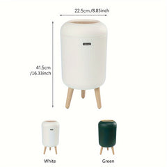 9.5L Odor-proof Trash Bin with Lid, Minimalist Design