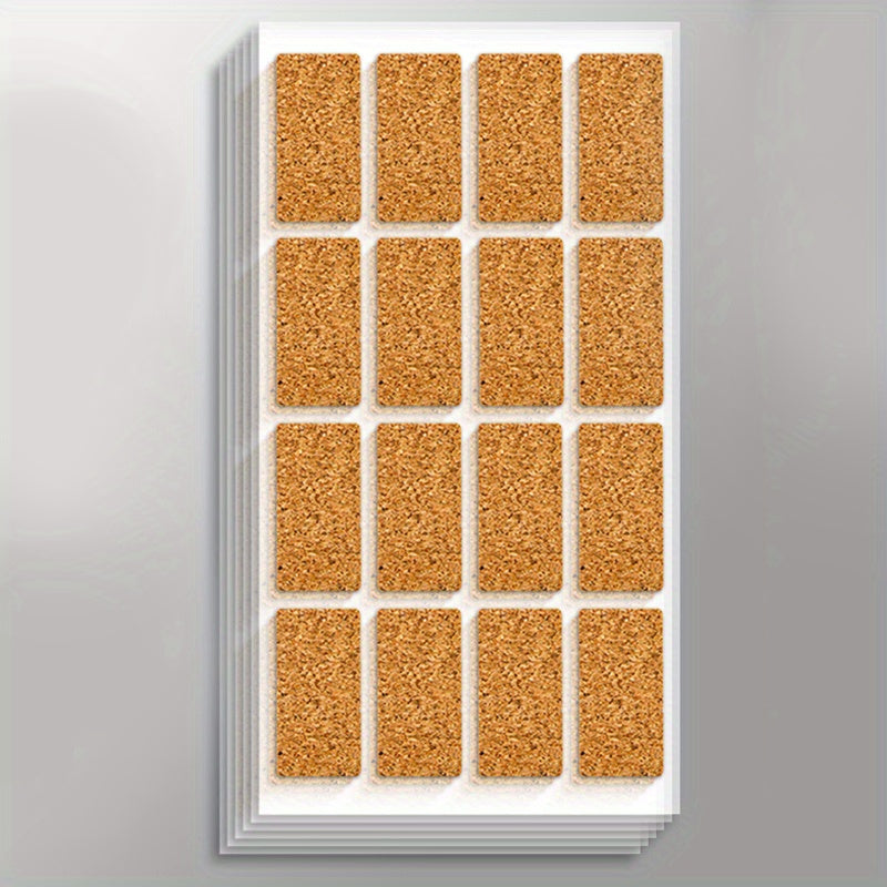 6 Sheets Waterproof Cork Name Stickers Tearable Labels