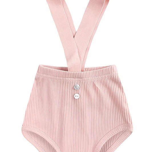 Infant Cotton Suspender Pants Boys Girls