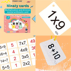 Math Multiplication and Division Flash Cards- 90 Sheets