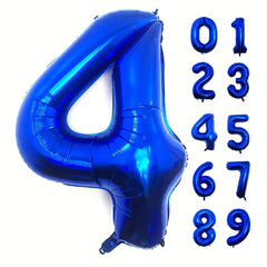 40 Inch Navy Digital 0-9 Large Number Balloon for Party Graduation Anniversary