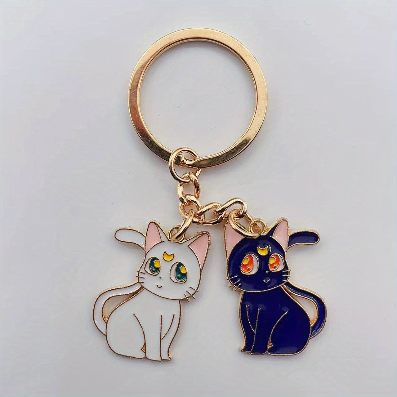 Moon Cat Keychain