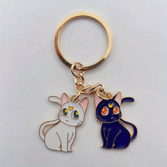 Moon Cat Keychain