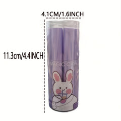 6 pcs Waterproof Matte Velvet Lip Tint with Cartoon Bunny Print