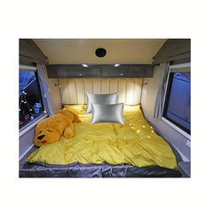 2pcs Ice Silk Face Pillowcase Solid Color Single Pillowcase RV Holiday Bedding