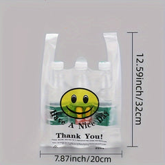 50pcs Reusable Eco plastic Bag for Grocery Mall Shopping