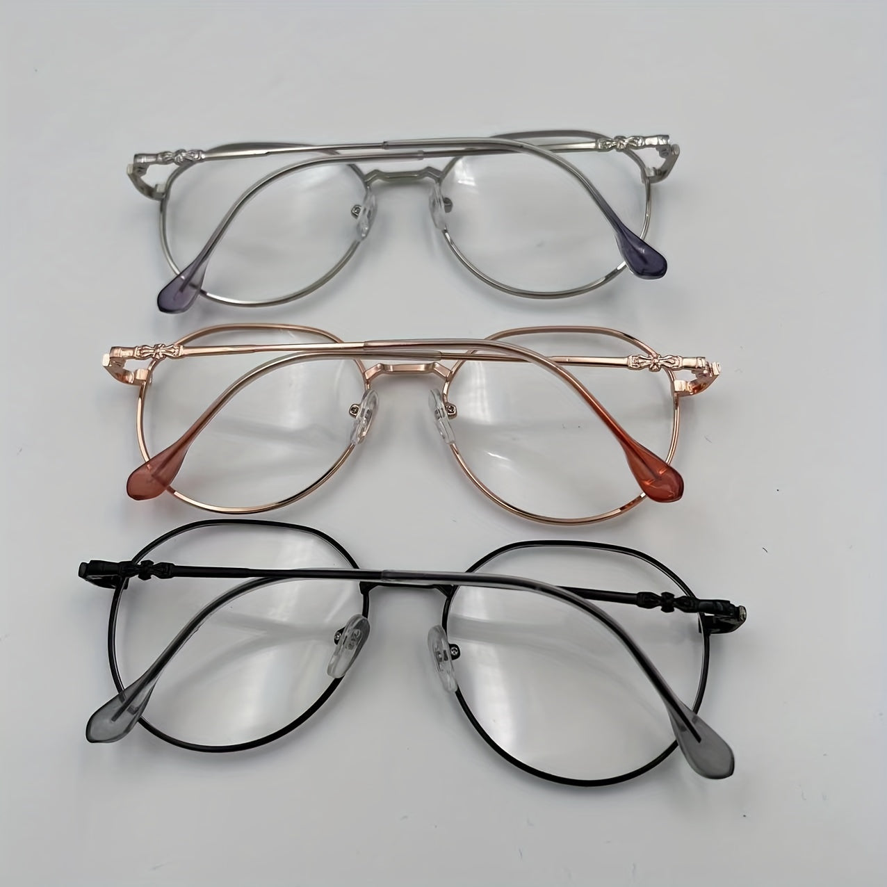 Round Anti Light Glasses For Women Men Students