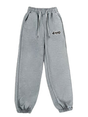 Men's Vintage Letter Print Sweatpants