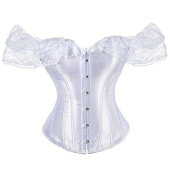 Lace Corset Bustier Tummy Control Body Shaper Women's Lingerie