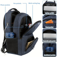 Large Capacity Men's Backpack Waterproof Schoolbag