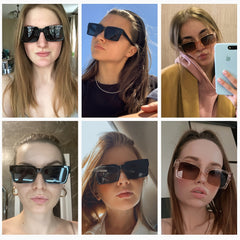 Minimalist Square Sunglasses UV400 Unisex Classic