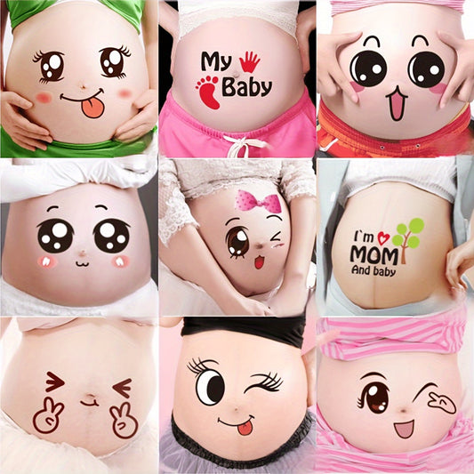 9pcs Funny Pregnancy Belly Stickers - MY & I'M HUNGRY Designs