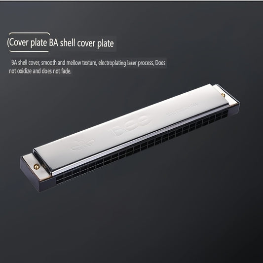 24 Holes Aluminum Seat Plate Toy Harmonica