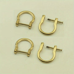 4 Metal D Ring Buckles for DIY Purse & Shoulder Bags