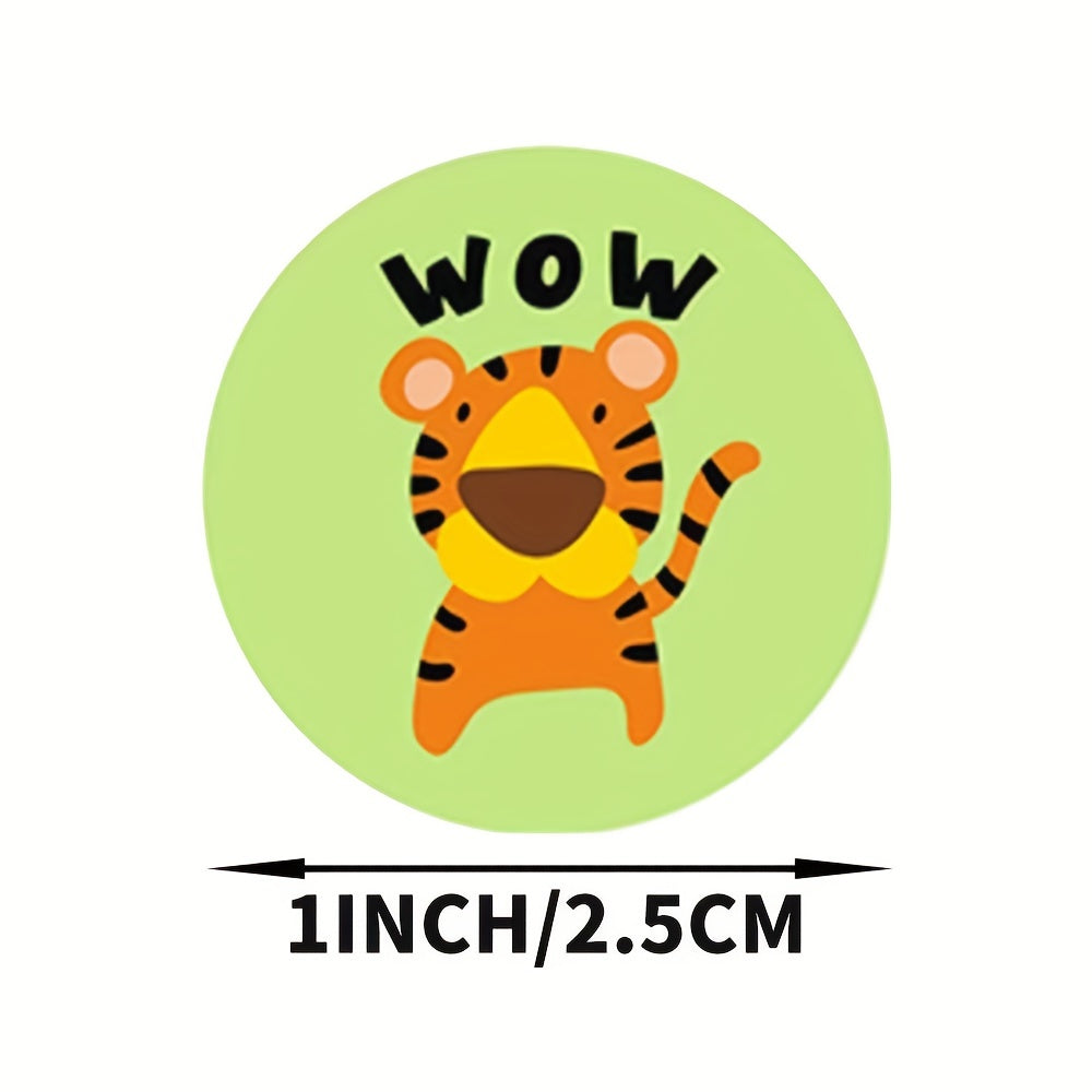500pcs Animal Reward Adhesive Label Sticker
