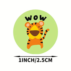 500pcs Animal Reward Adhesive Label Sticker